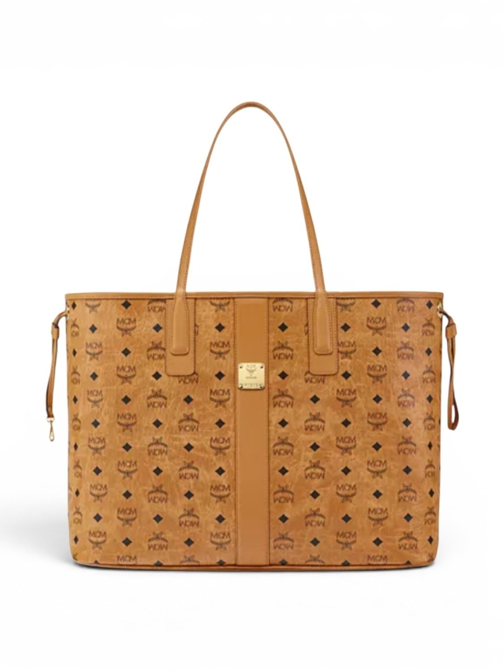 MCM Cognac Visetos Reversible Shopper Tote - Picture 6 of 7